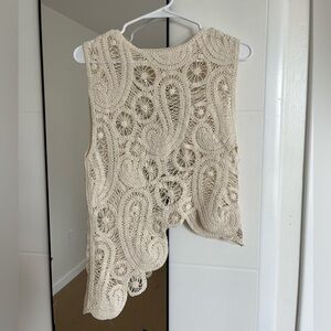 Crocheted Asymmetrical Top